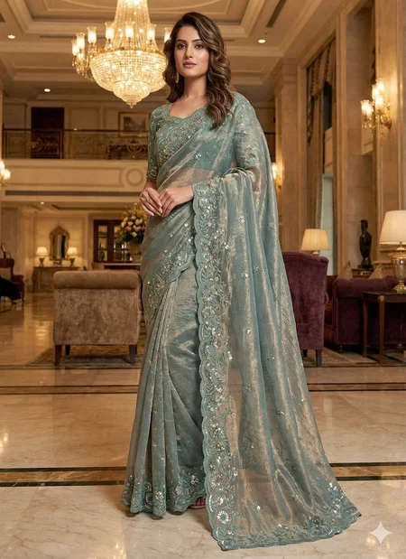 KT 2026 Chiffon Emberodery Work Saree Best Wholesale Shop In Surat